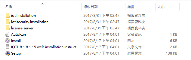 Folder contents
