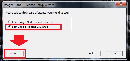 I am using a Floating E-License